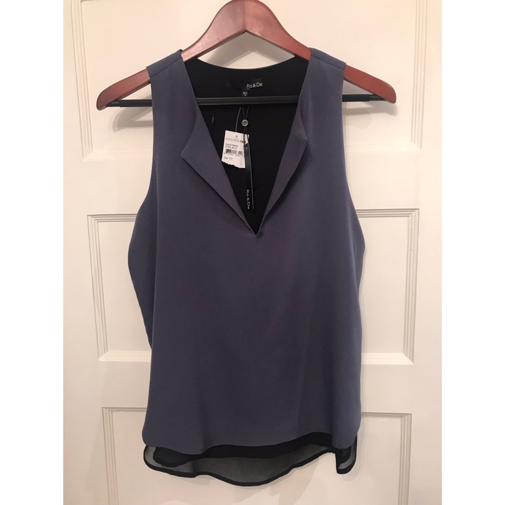 Nordstrom Ro & De sleeveless layer blouse